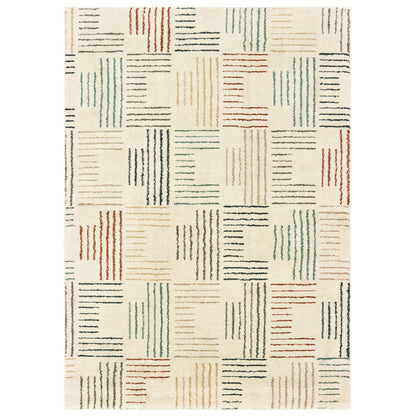 Carson 9663A Ivory Stripe Rug