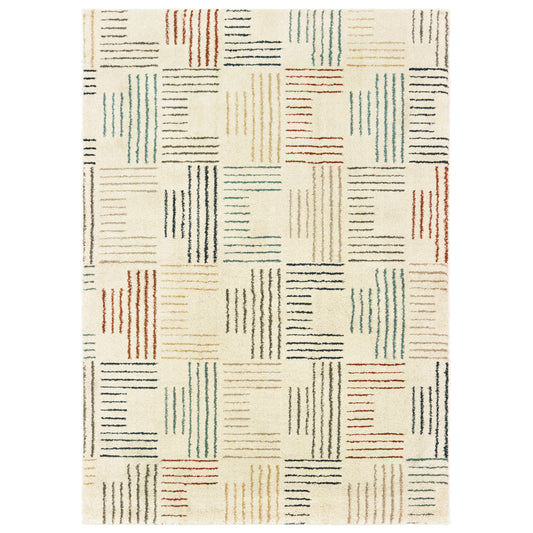 Carson 9663A Ivory Stripe Rug