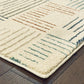 Carson 9663A Ivory Stripe Rug