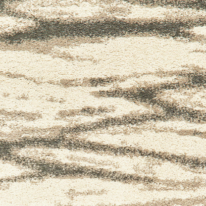 Carson Abstract Ivory/ Sand Cut Pile Rug
