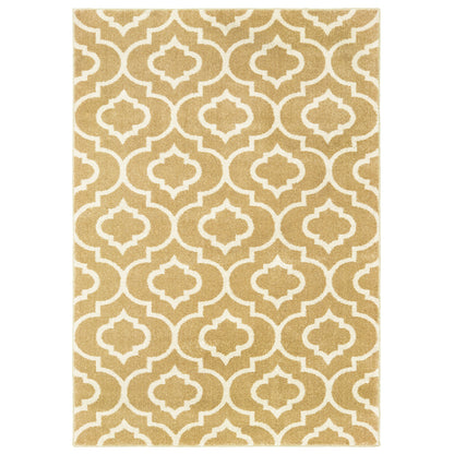 Carson 9672E Gold Trefoil Rug