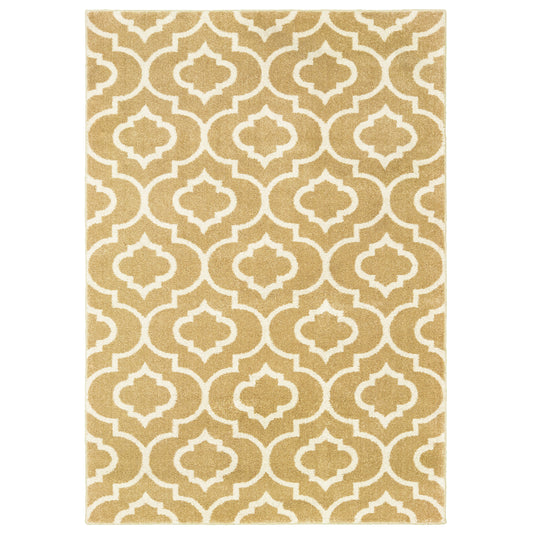 Carson 9672E Gold Trefoil Rug