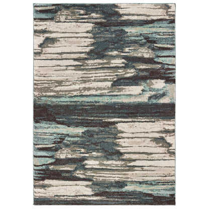 Carson 9675A Blue Abstract Rug