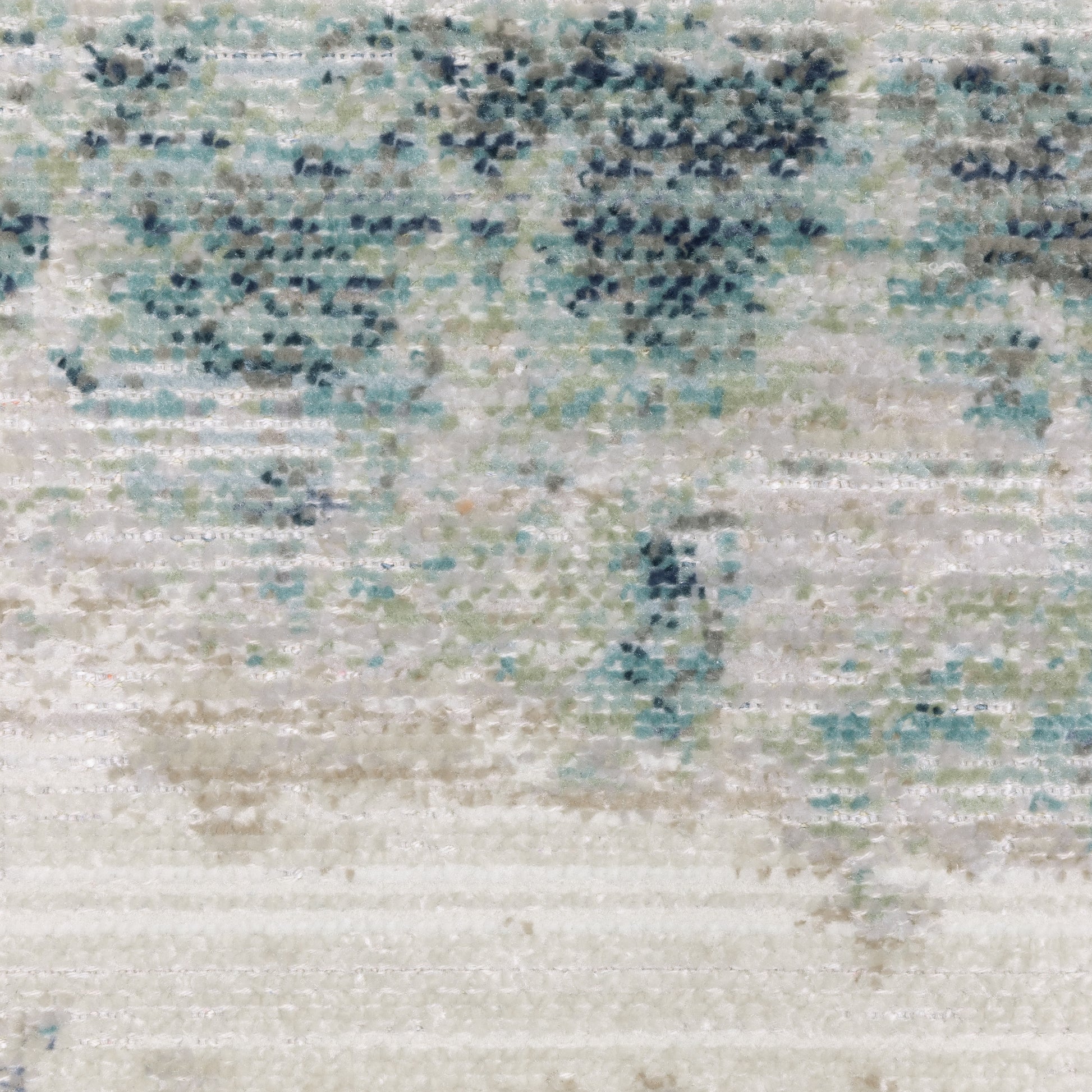 Cavett Distressed Ivory/ Blue Abstract Cut Pile Rug