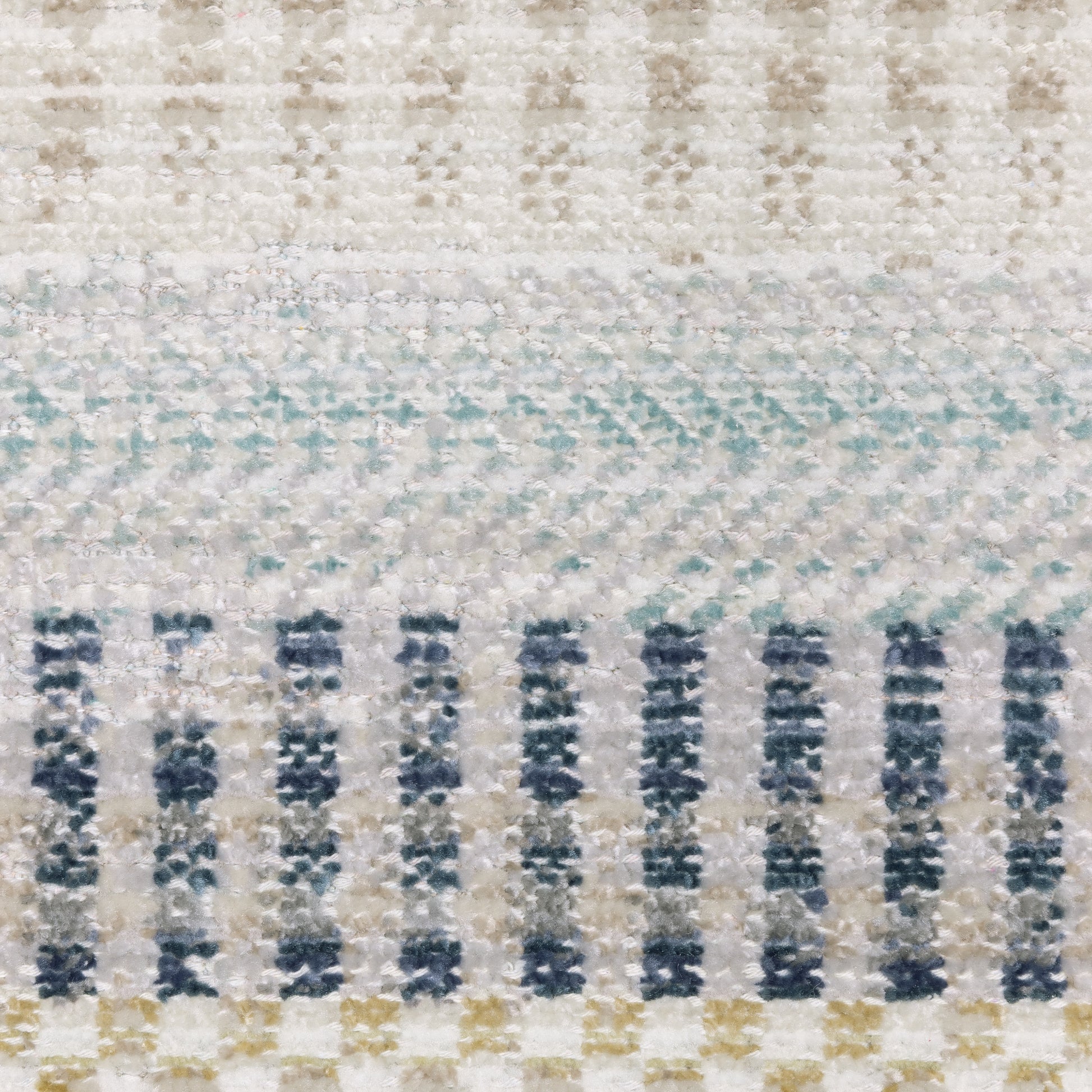 Cavett Stripe Ivory/ Multi Distressed Cut Pile Rug
