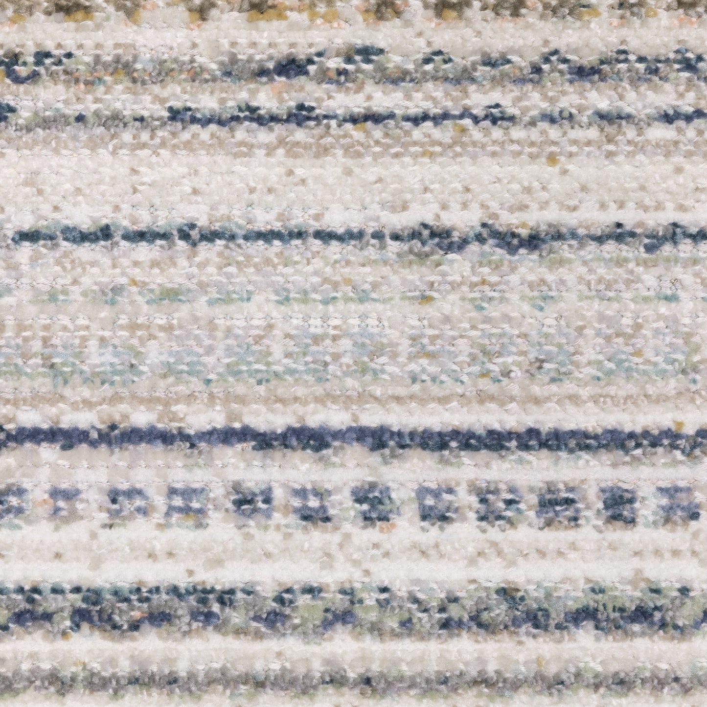 Cavett Stripe Beige/ Multi Distressed Cut Pile Rug