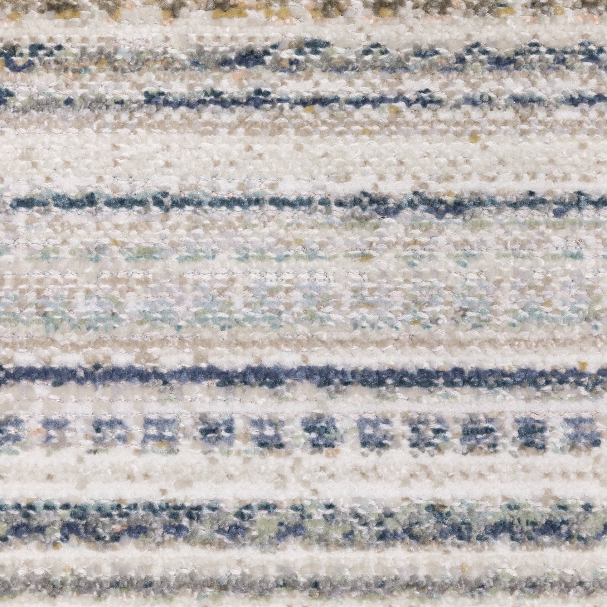 Cavett Stripe Beige/ Multi Distressed Cut Pile Rug