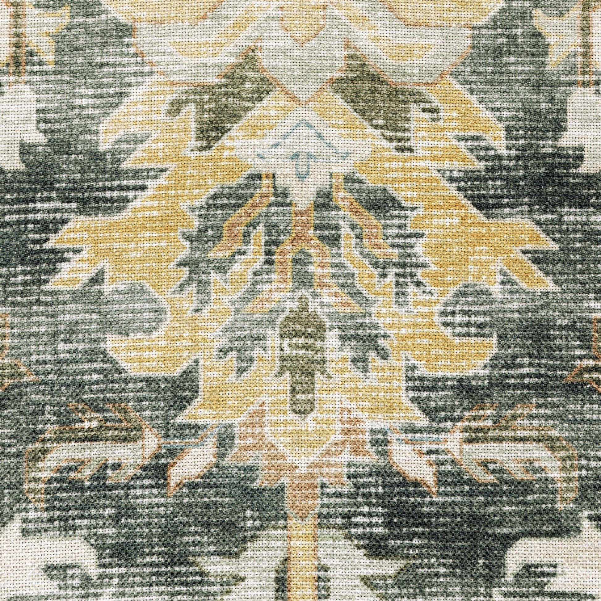 Charleston Distressed Charcoal/ Gold Oriental Flat Weave Rug