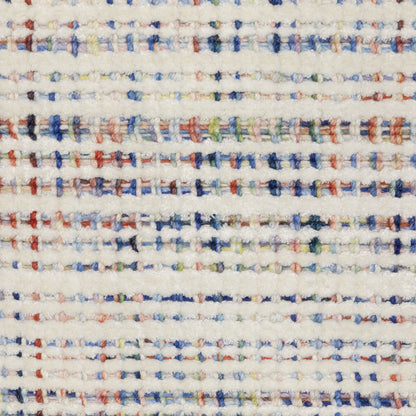 Circa Stripe Ivory/ Multi Mixed Pile Rug