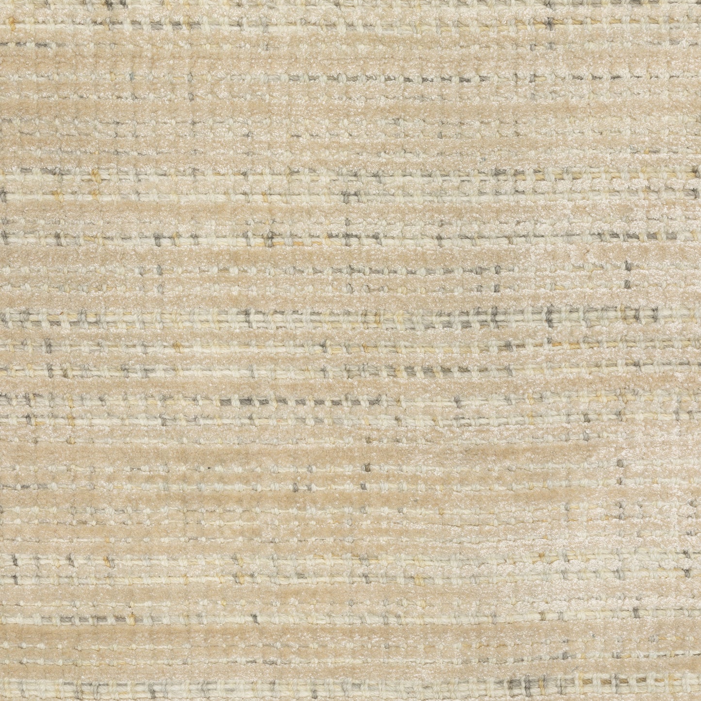 Circa Stripe Beige/ Ivory Mixed Pile Rug