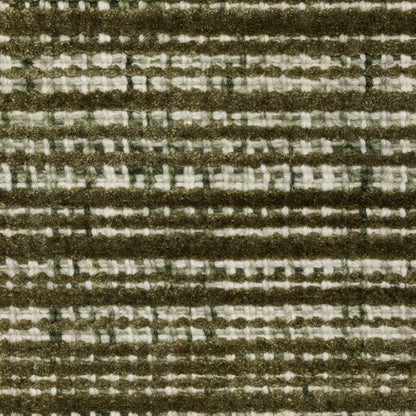 Circa Stripe Green/ Ivory Mixed Pile Rug