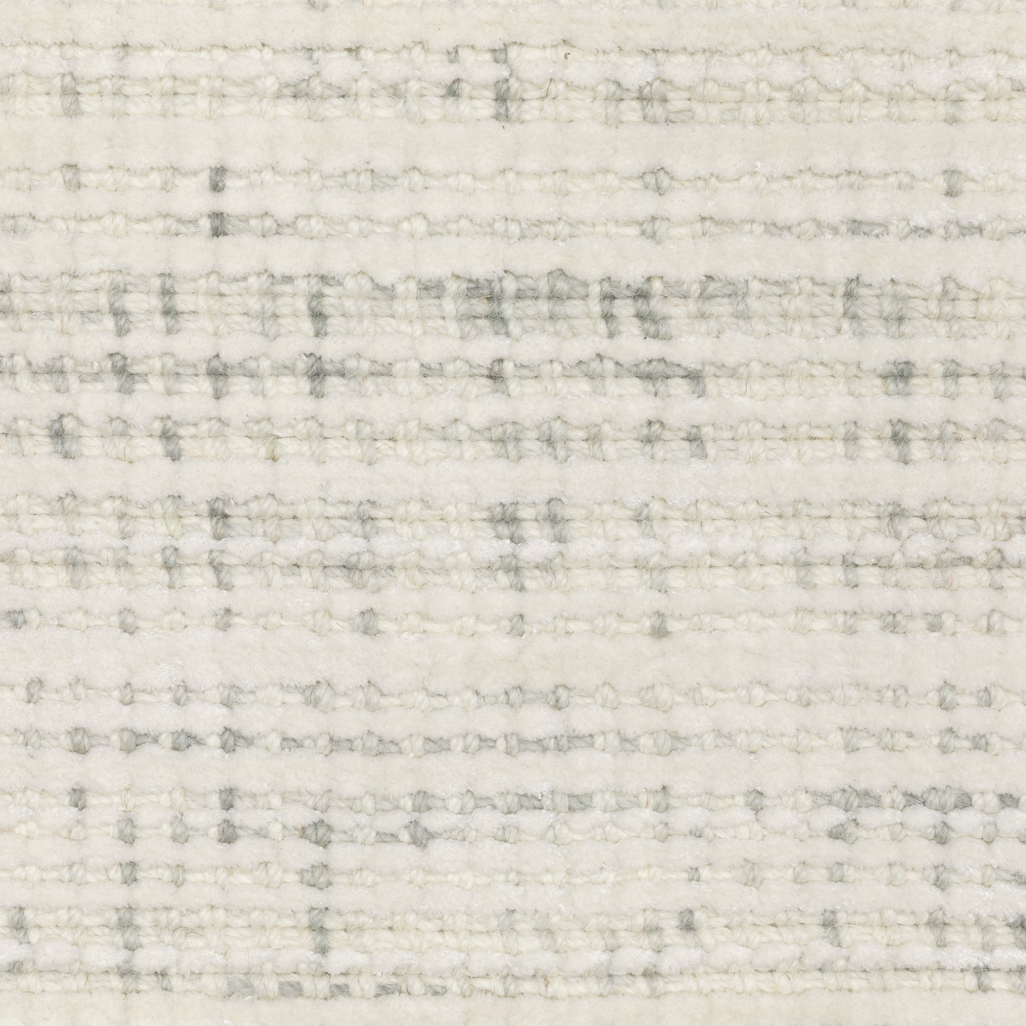 Circa Stripe Ivory/ Ivory Mixed Pile Rug