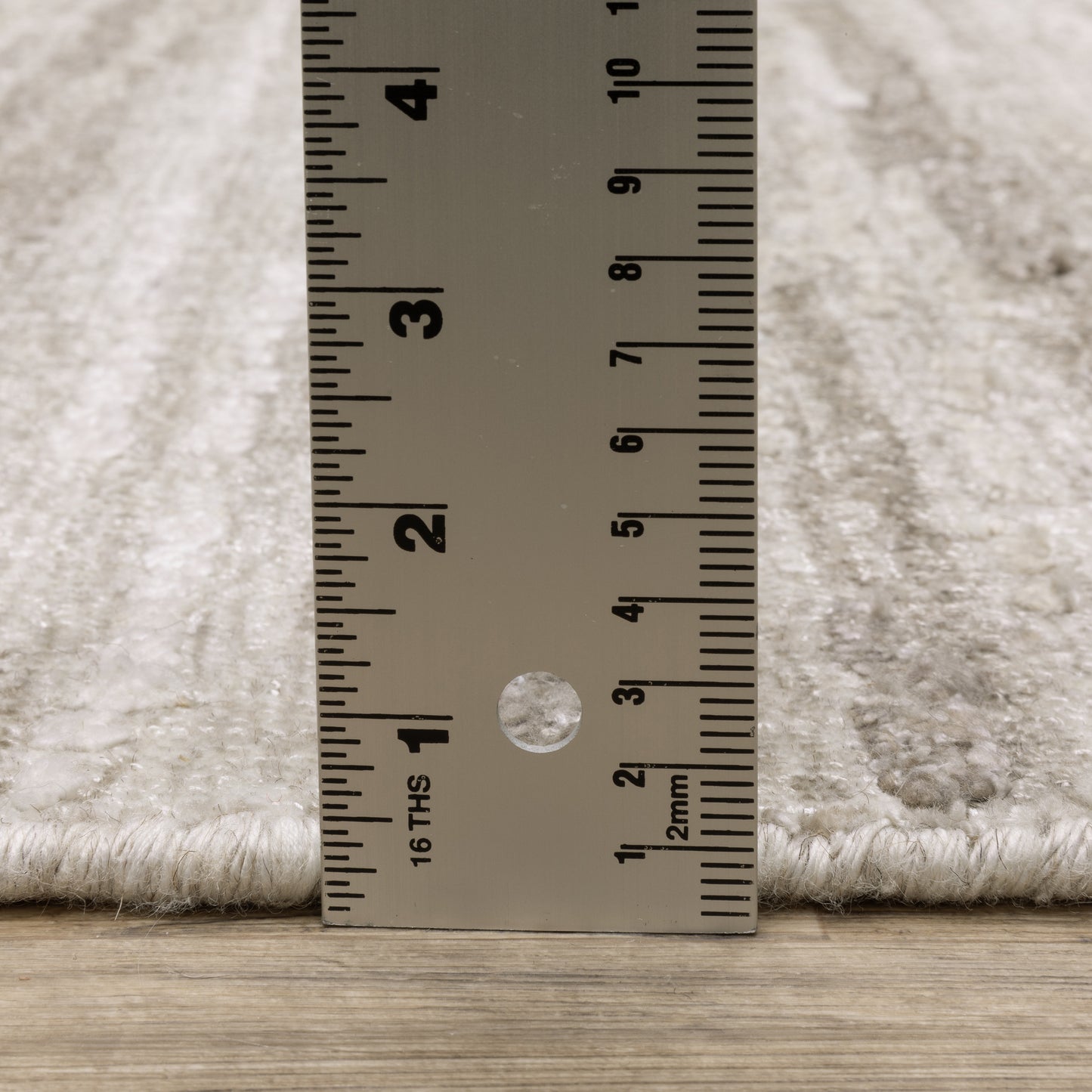 Clarke Stripe Beige/ Brown Distressed Mixed Pile Rug