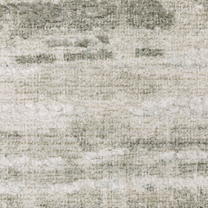 Clarke Stripe Beige/ Green Distressed Mixed Pile Rug