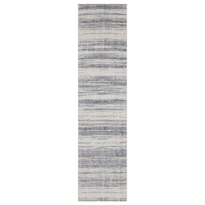 Clarke Cla04 Ivory/ Blue Stripe Distressed Rug