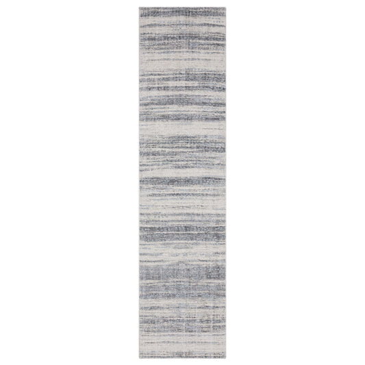 Clarke Cla04 Ivory/ Blue Stripe Distressed Rug