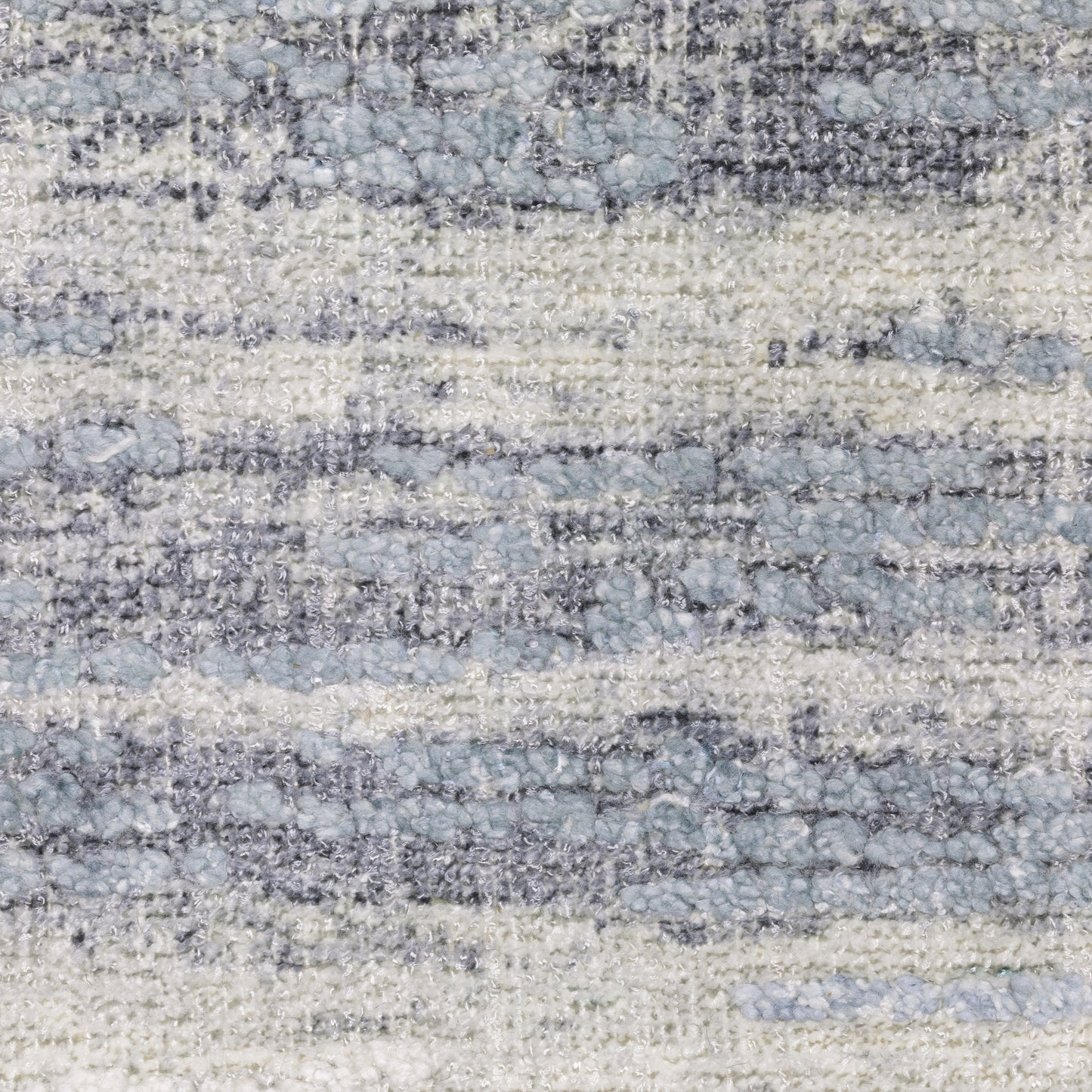 Clarke Stripe Ivory/ Blue Distressed Mixed Pile Rug