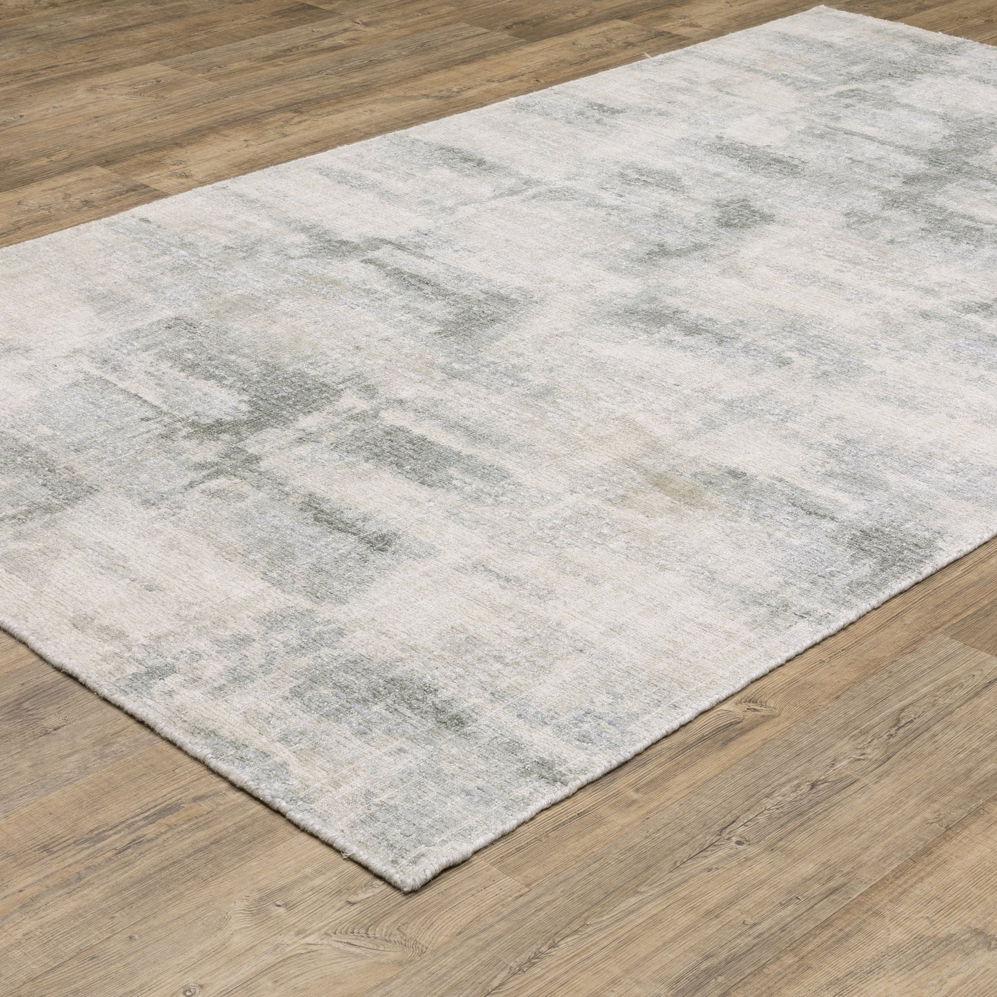Clarke Abstract Beige/ Grey Mixed Pile Rug