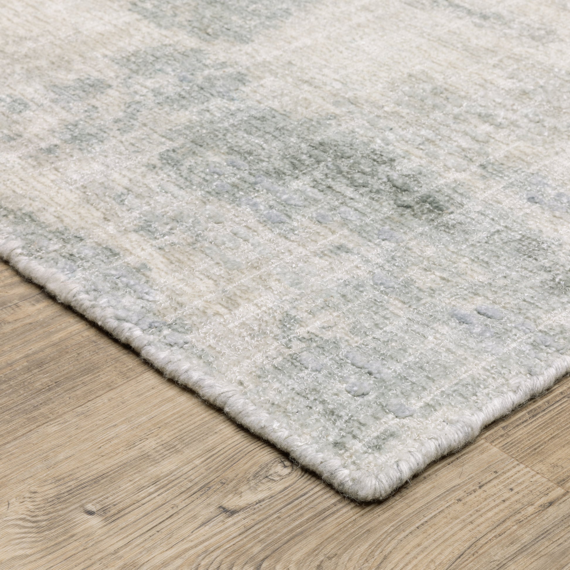 Clarke Abstract Beige/ Grey Mixed Pile Rug