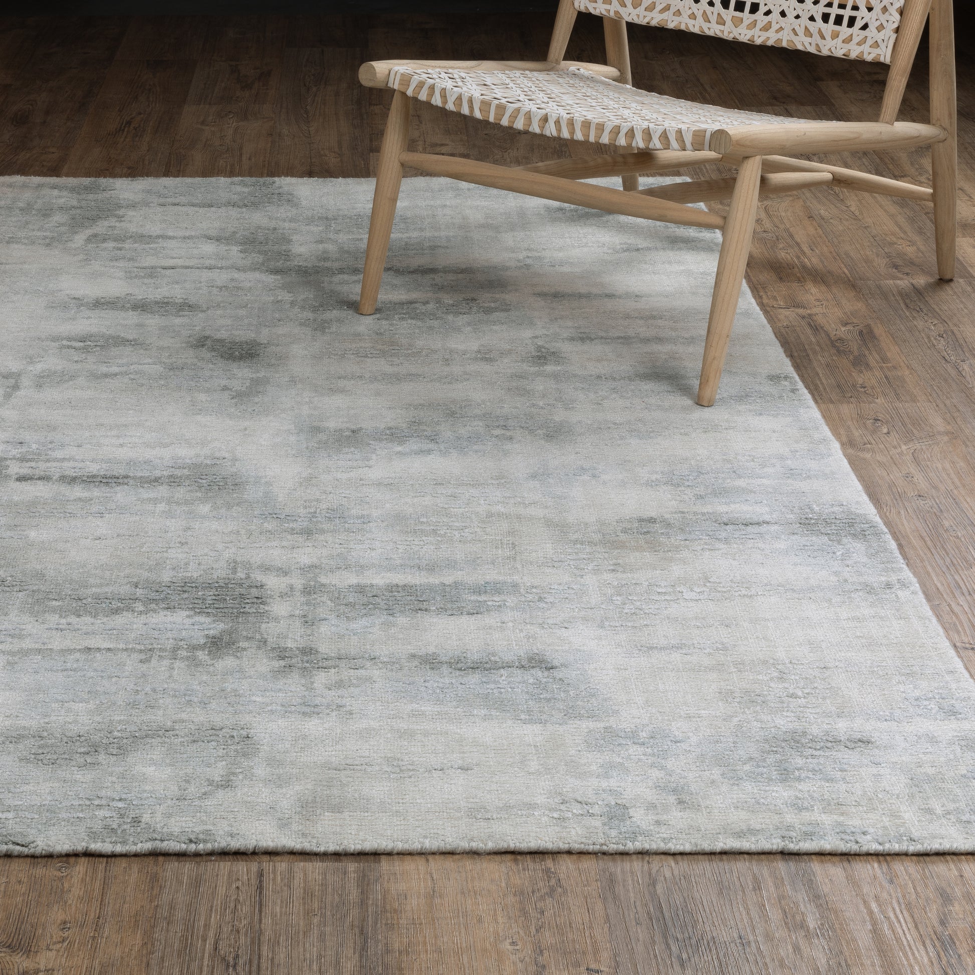 Clarke Abstract Beige/ Grey Mixed Pile Rug