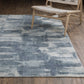 Clarke CLA07 Blue Abstract Rug