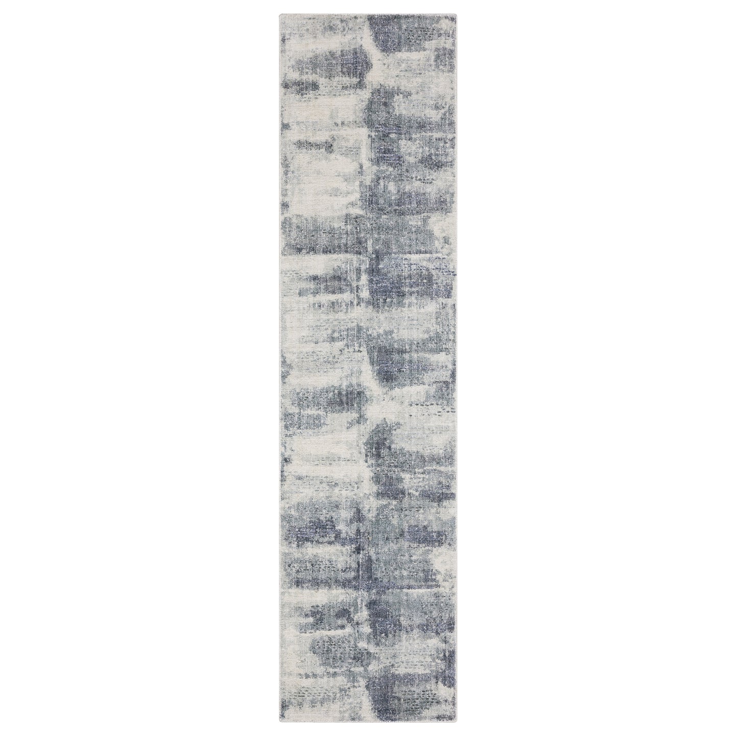 Clarke Cla07 Blue/ Ivory Abstract Rug
