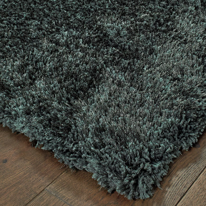 Cosmo Shag Midnight/ Midnight Abstract Cut Pile Rug