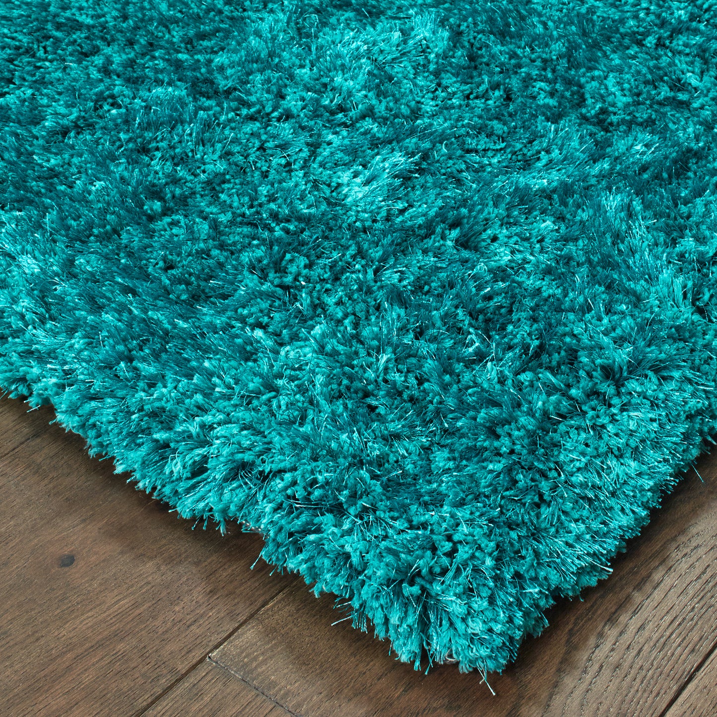 Cosmo 81104 Teal Shag Rug