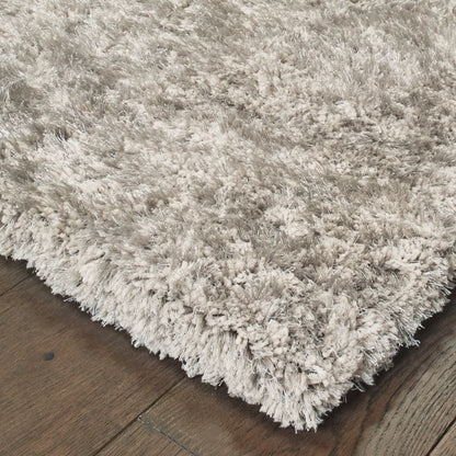 Cosmo Shag Beige/ Grey Abstract Cut Pile Rug