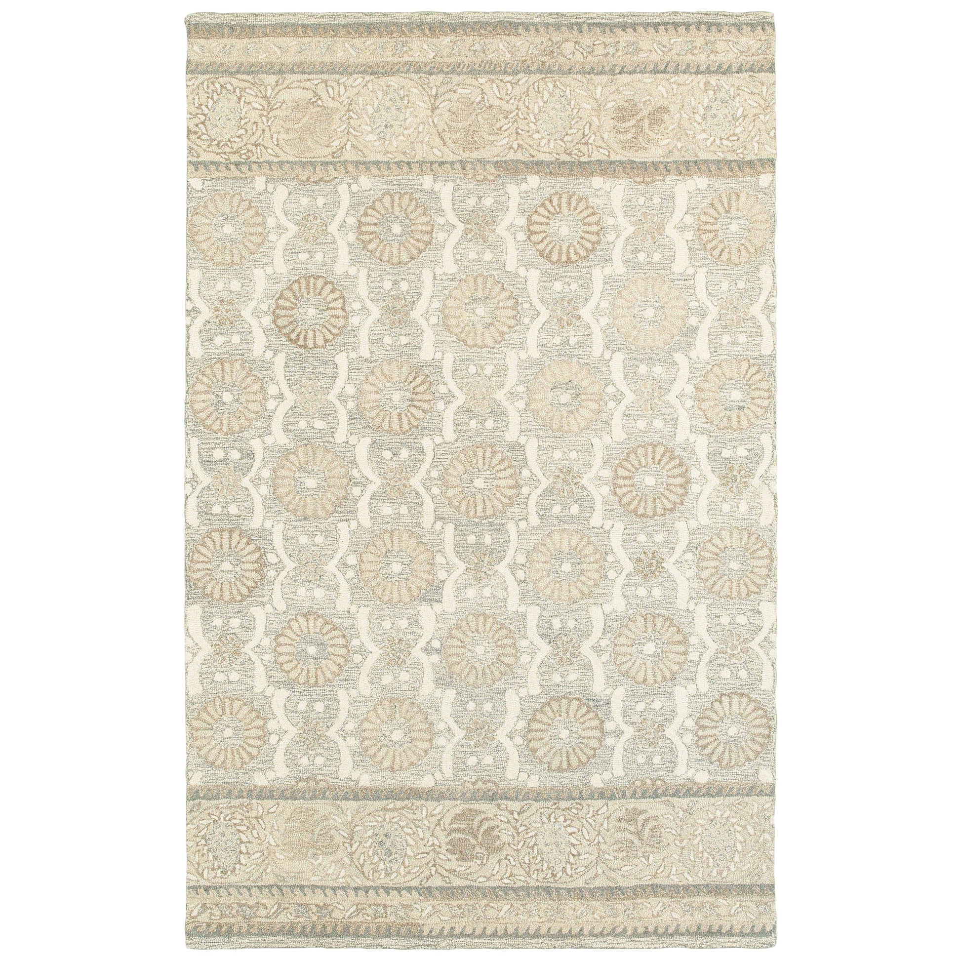Craft 93002 Ash Border Rug