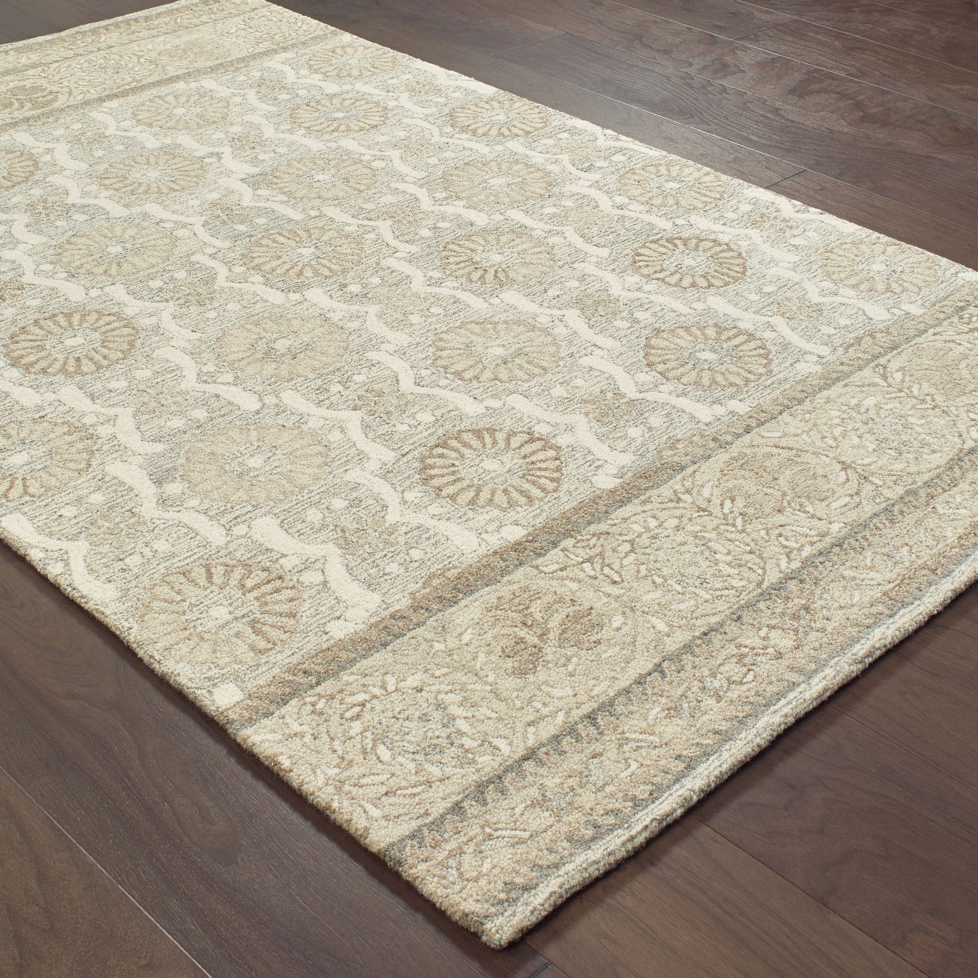 Craft 93002 Ash Border Rug