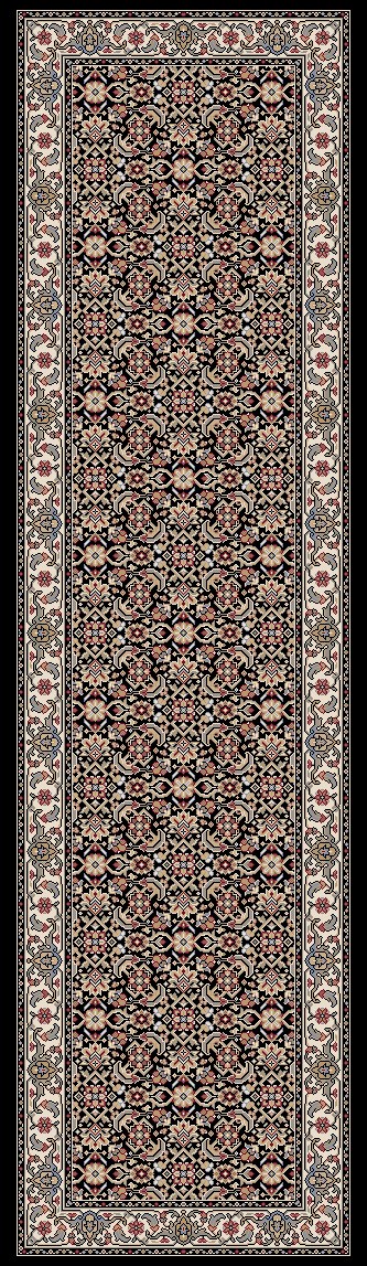 ANCIENT GARDEN 57011 BLACK/IVORY