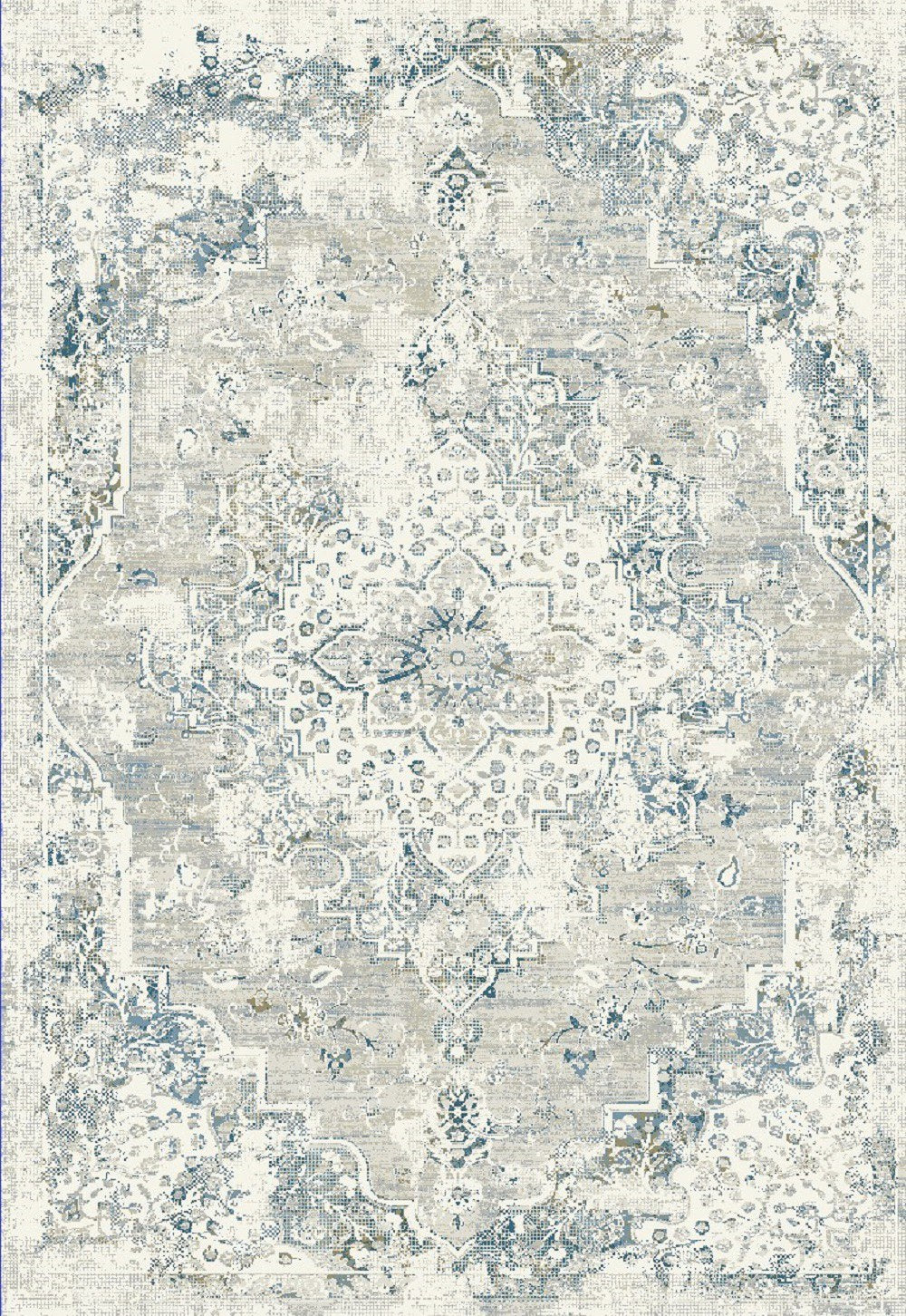 QUARTZ 27064 Ivory/Grey/Blue