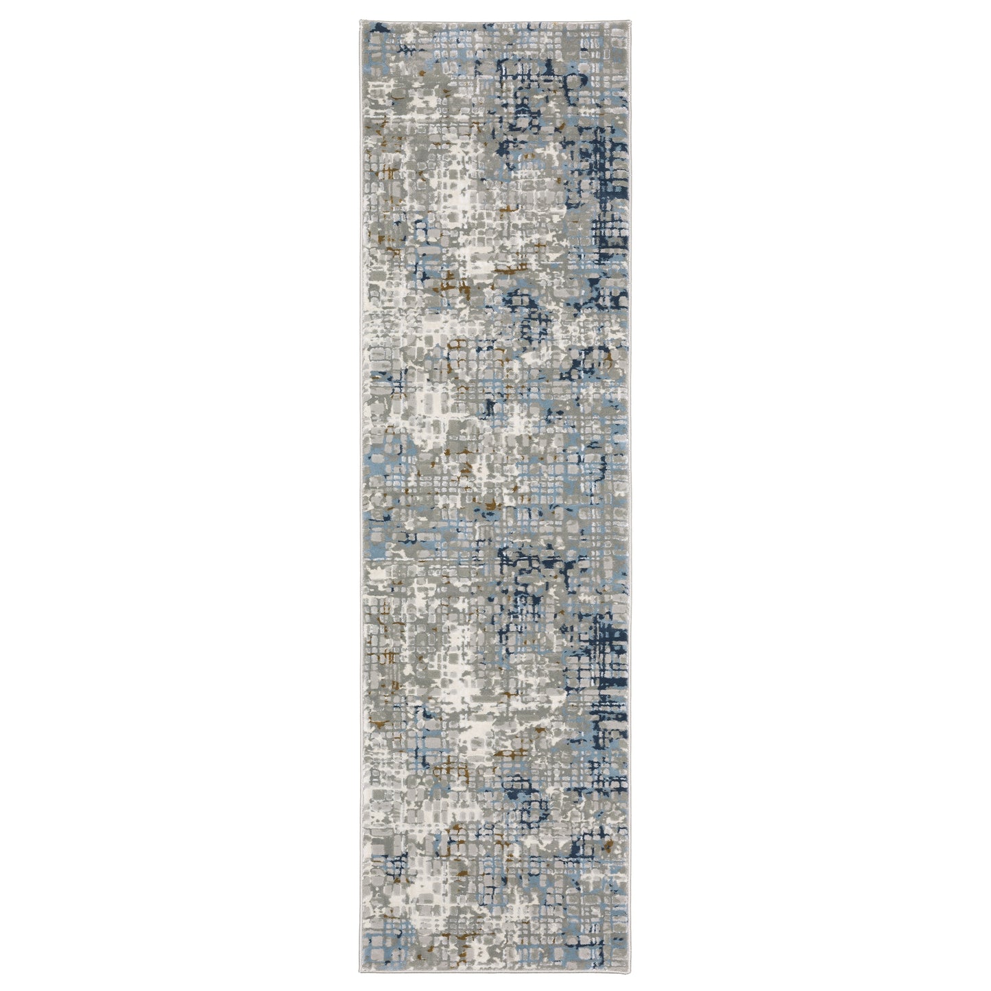 Easton 011E3 Blue Abstract Rug