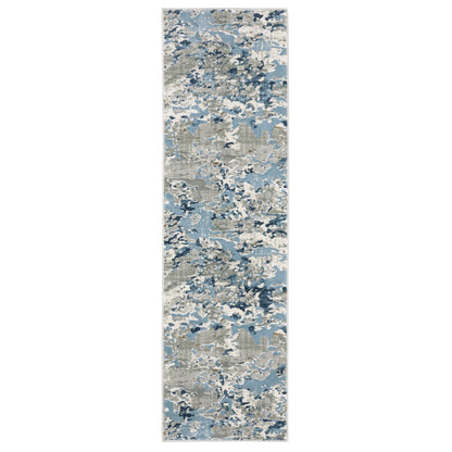 Easton 3317E Grey Abstract Rug