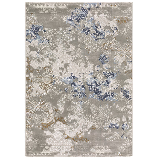 Easton 7111F Grey Distressed Rug