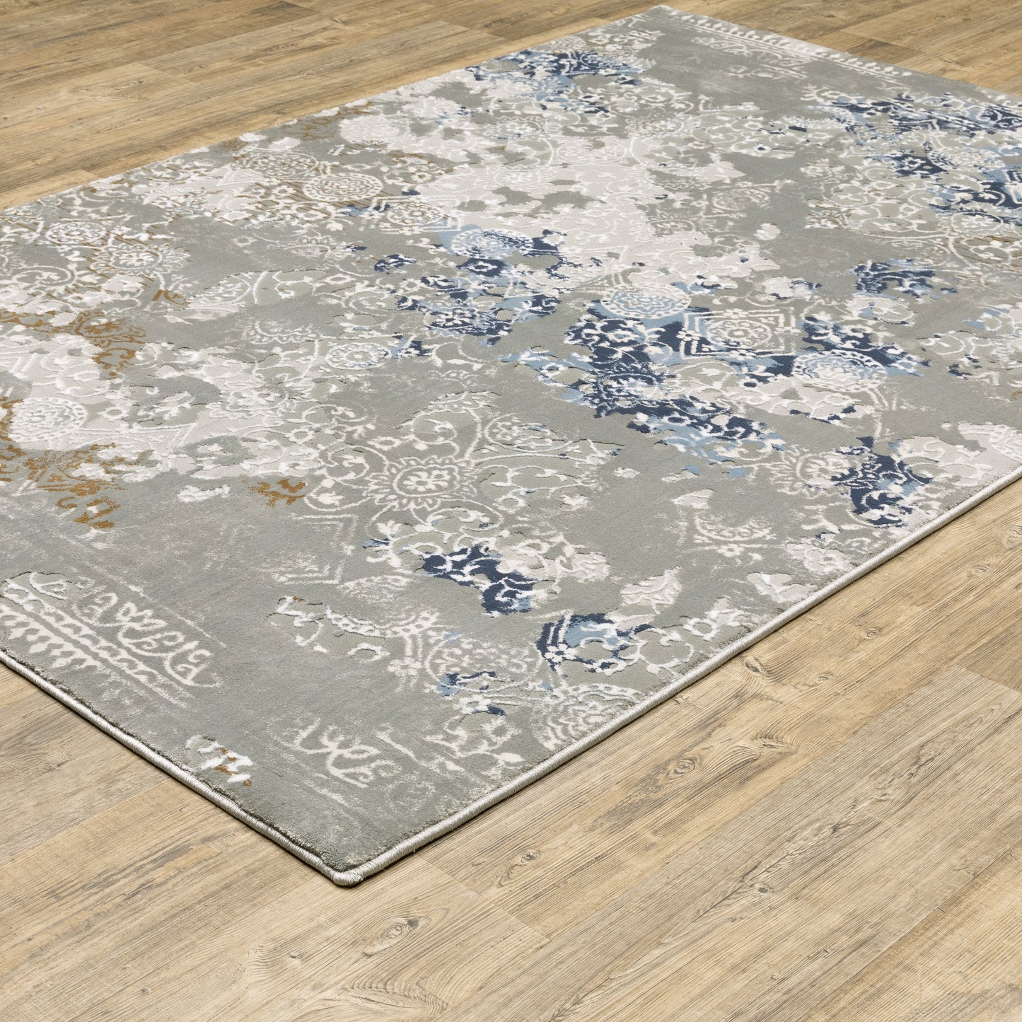 Easton 7111F Grey Distressed Rug