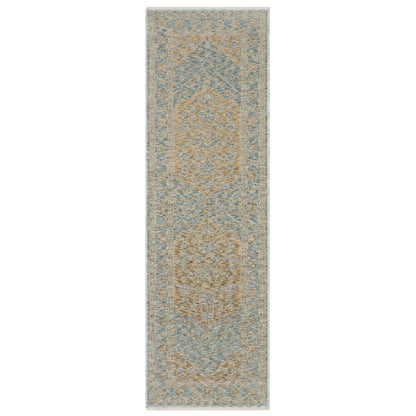 Echo Ech03 Beige/ Blue Medallion Rug