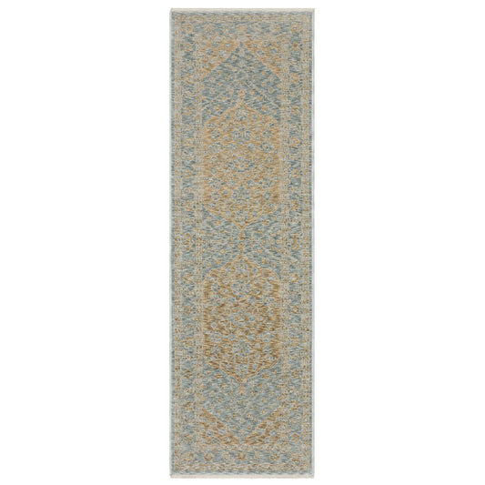 Echo Ech03 Beige/ Blue Medallion Rug