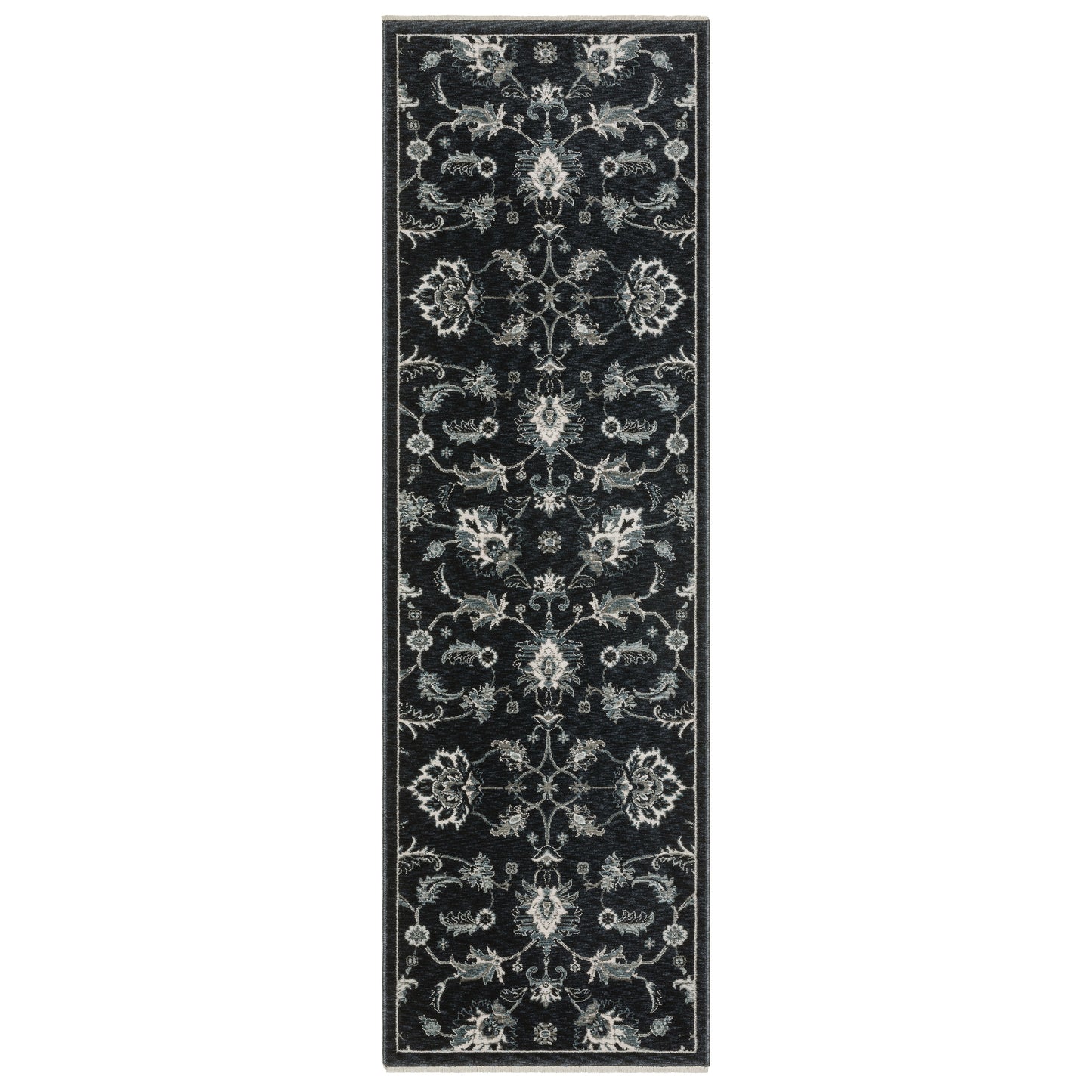 Echo Ech05 Blue/ Ivory Floral Rug