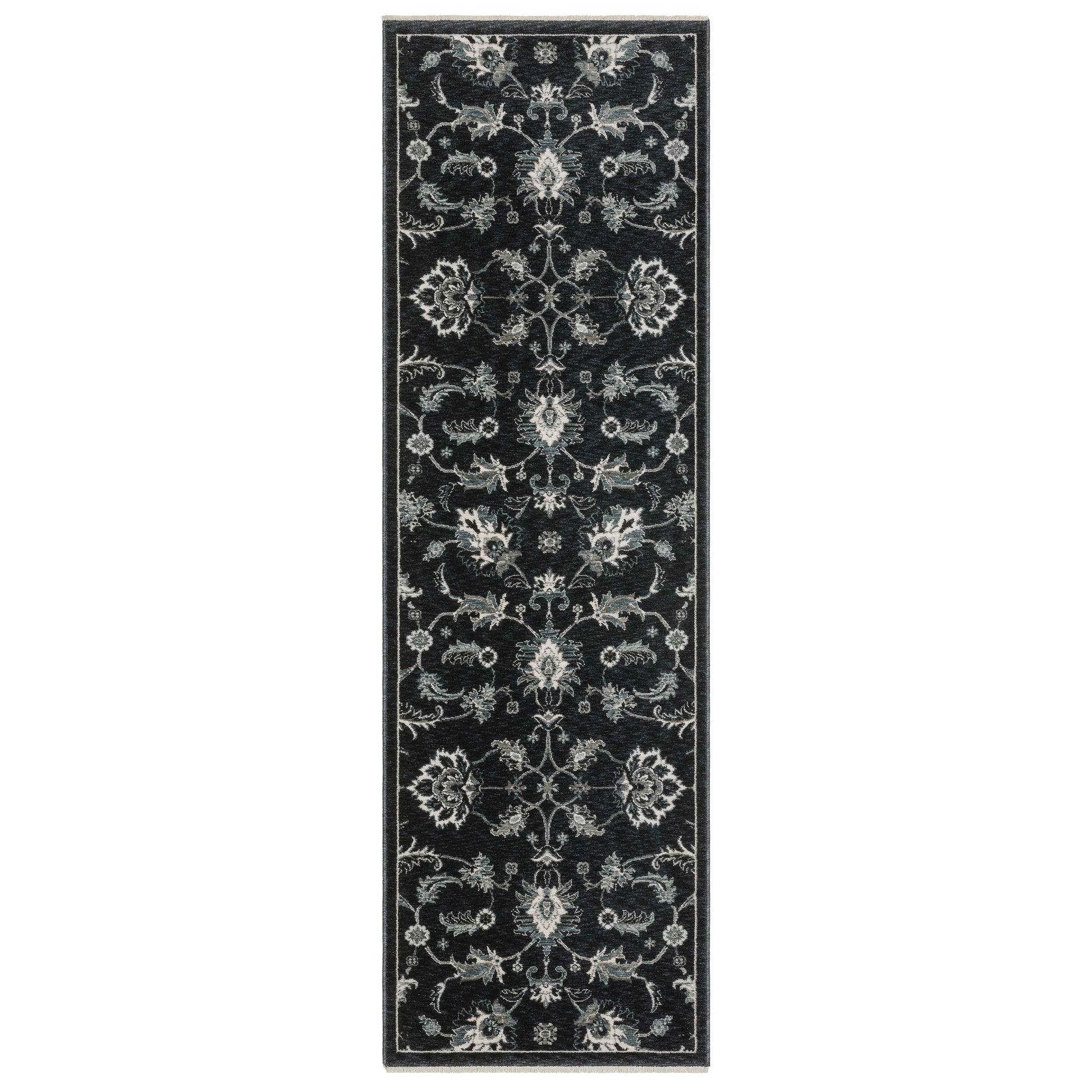 Echo Ech05 Blue/ Ivory Floral Rug