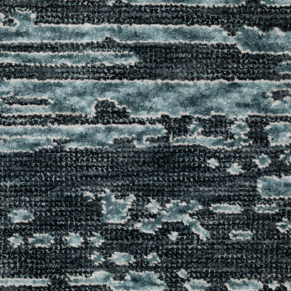 Echo Ombre Blue/ Beige Stripe Cut Pile Rug
