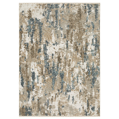 Echo ECH11 Beige Abstract Rug