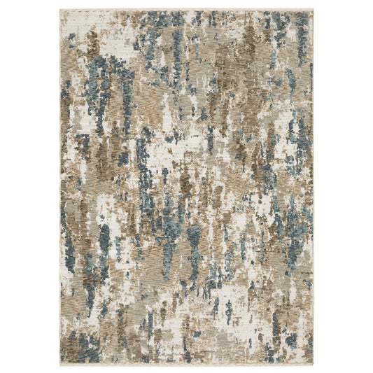 Echo ECH11 Beige Abstract Rug