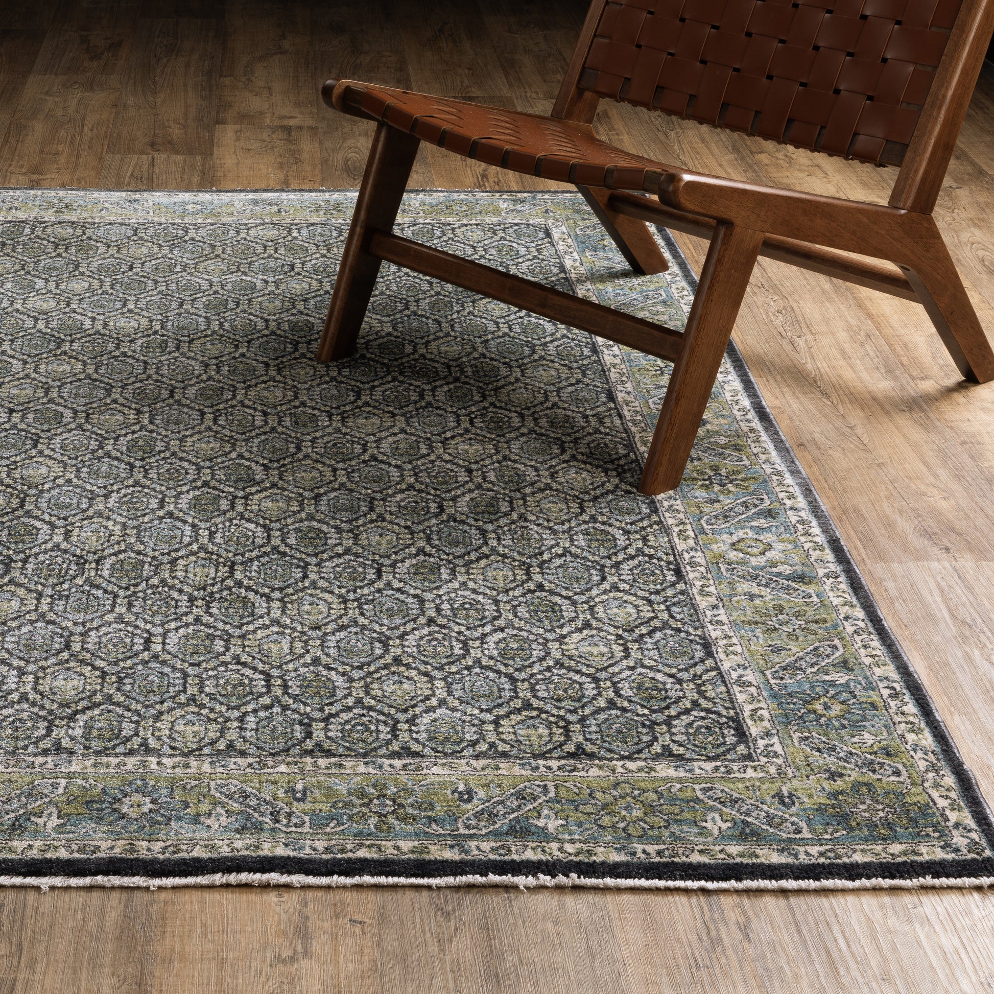 Eliana ELI01 Blue Geometric Rug