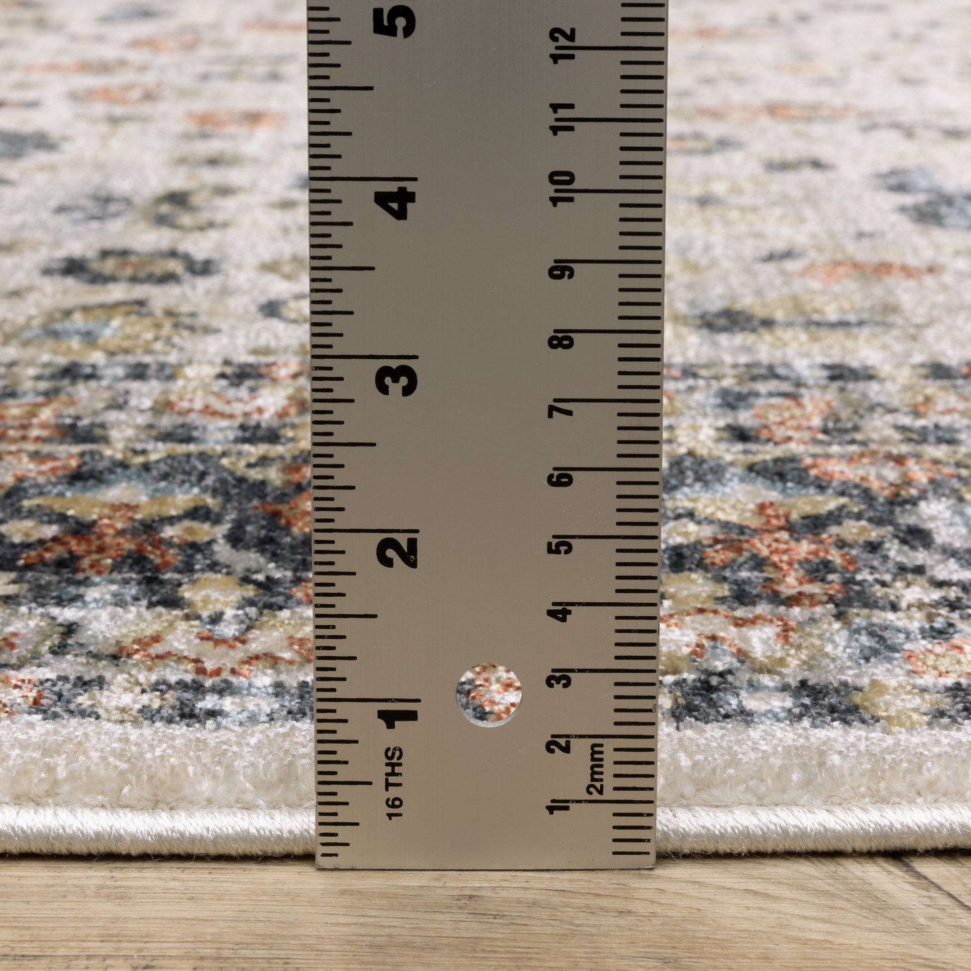 Eliana Floral Beige/ Multi Oriental Cut Pile Rug