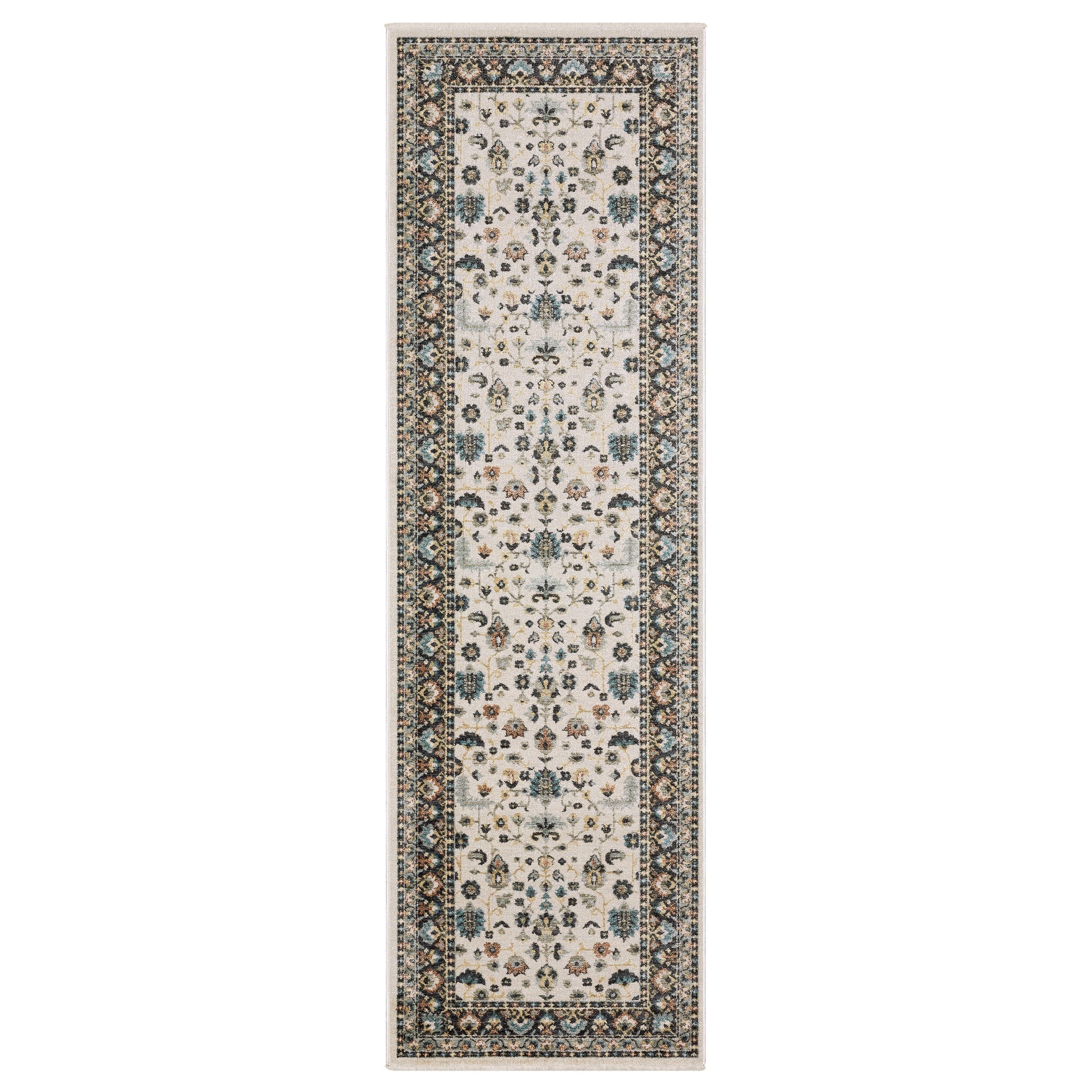Eliana Eli02 Beige/ Multi Floral Oriental Rug