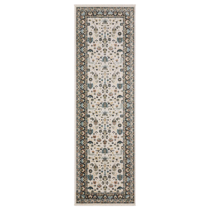 Eliana Eli02 Beige/ Multi Floral Oriental Rug