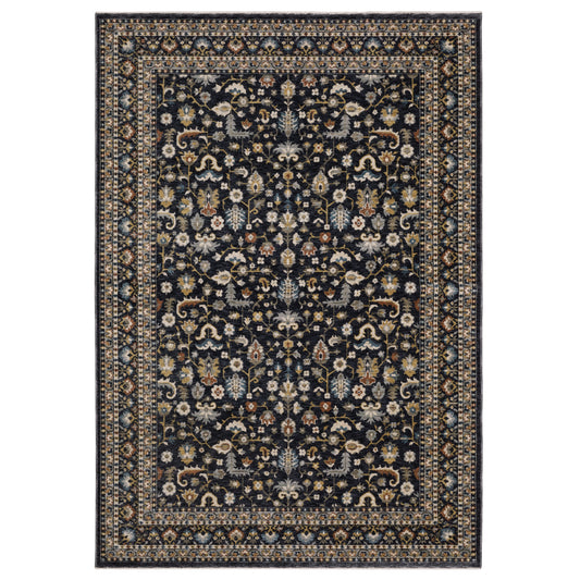 Eliana ELI04 Blue Border Rug