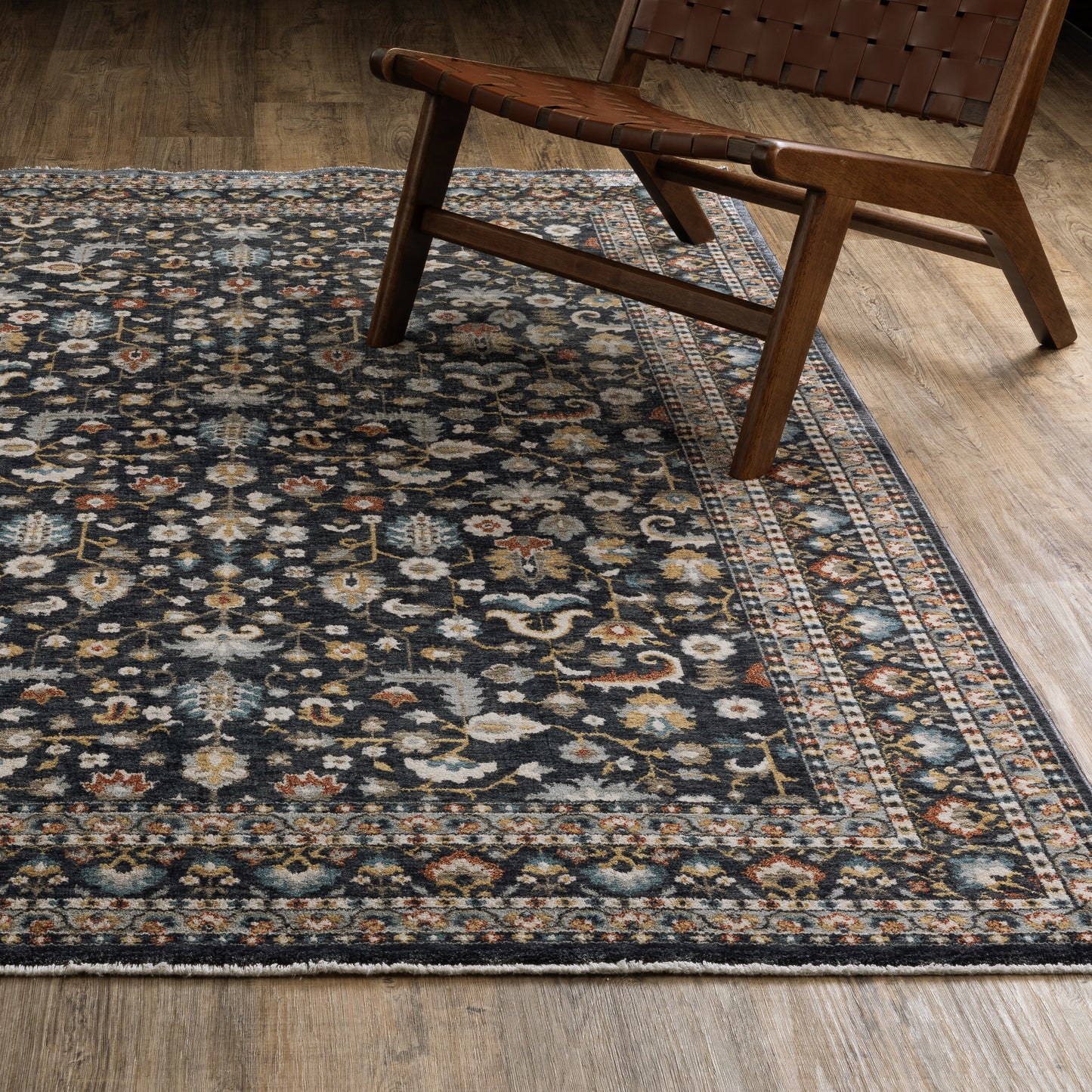 Eliana ELI04 Blue Border Rug